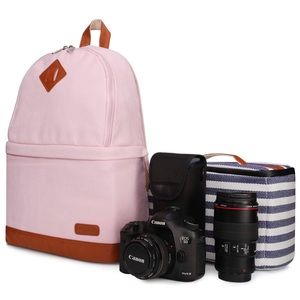 Pink Kattee DSLR Camera Backpack